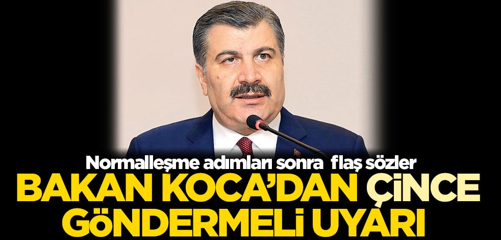 Sağlık Bakanı Koca’dan Çince göndermeli uyarı