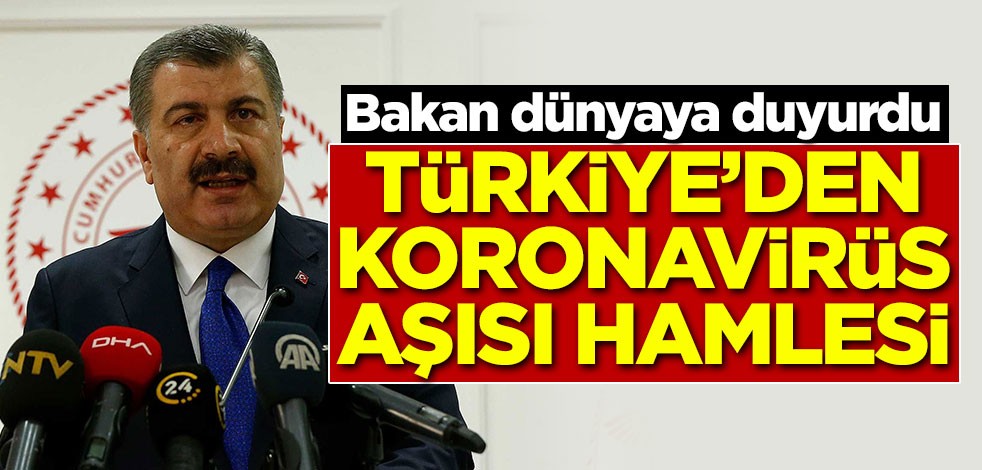 Sağlık Bakanı'ndan koronavirüs aşısı açıklaması