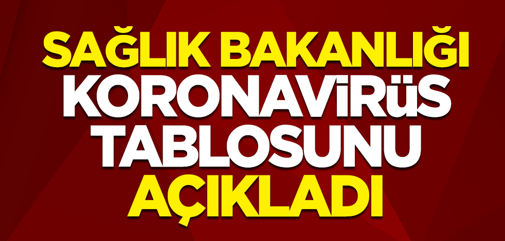 Sağlık Bakanlığı 24 Mart'a ait koronavirüs tablosunu açıkladı