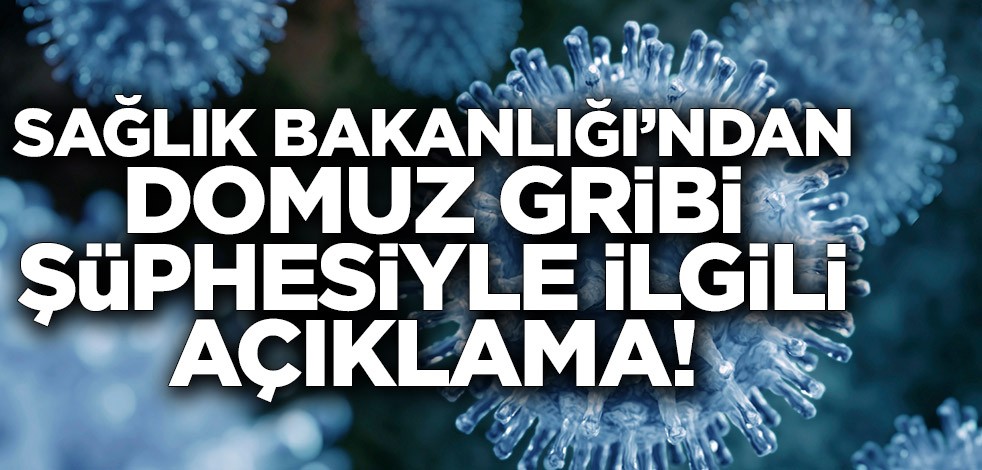 Sağlık Bakanlığı’ndan domuz gribi şüphesiyle ilgili açıklama!