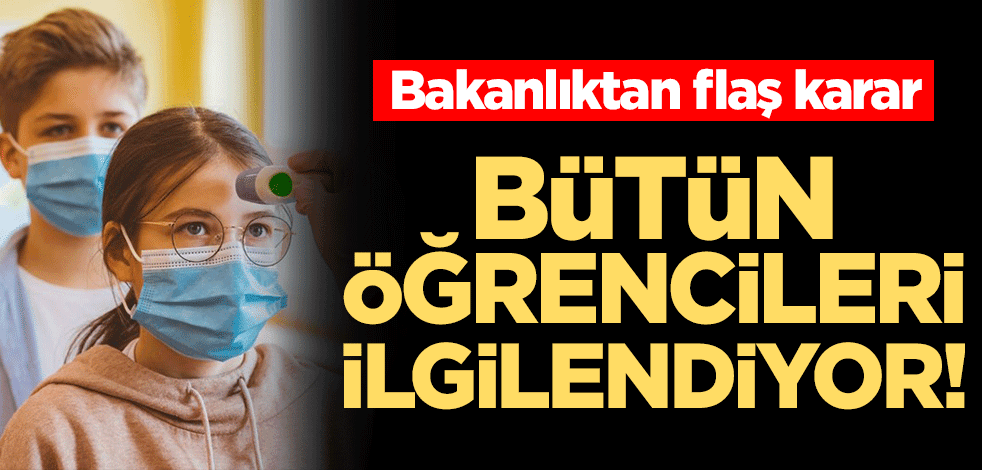 Sağlık Bakanlığı'ndan flaş karar! Öğrencilerin karantina süresi değişti
