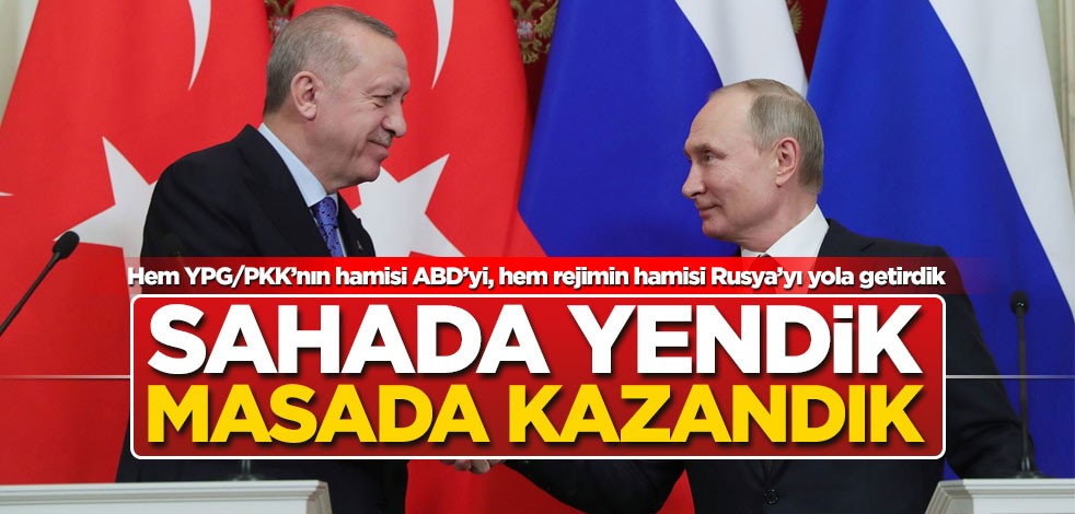 Sahada yendik masada kazandık