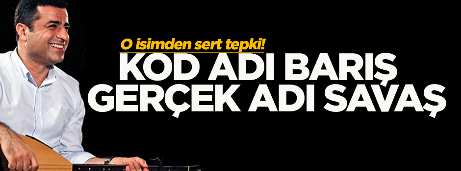 Şahin: Kod adı barış, gerçek adı savaş