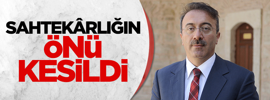 Sahtekârlığın önü kesilmiş oldu