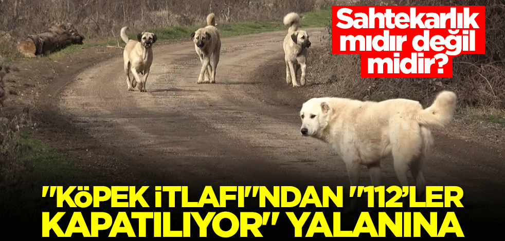 Sahtekarlık mıdır değil midir? "Köpek itlafı"ndan "112'ler kapatılıyor" yalanına