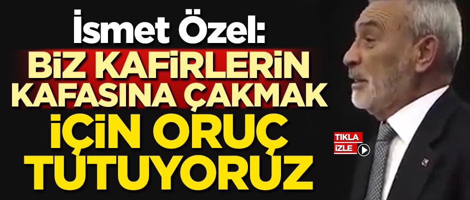 Şair İsmet Özel: Biz küfür aleminin kafasına çakmak için oruç tutuyoruz