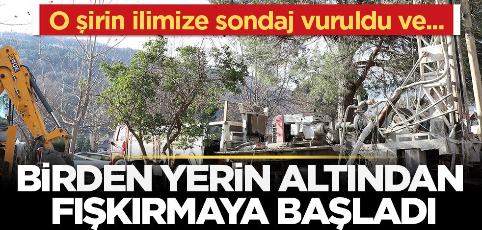 Sakarya'da sondaj vuruldu! Müjde tüm Türkiye'ye verildi: Birden yerin altından fışkırdı! Hala fırsat arıyorlar