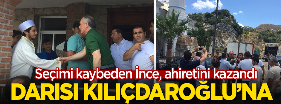 Sakın bırakma Hacı Muharrem! İnce'nin seçim sonrası ilk Cuma namazı