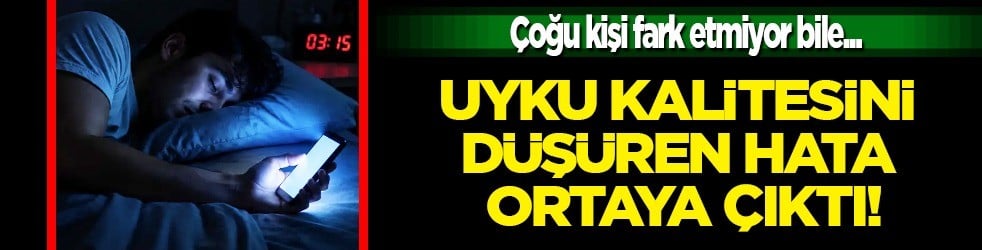 Sakın bunu yapmayın! Uyku kalitesini düşüren hata! Çoğu kişi o detaya dikkat etmiyor... Fark etmeyen yandı