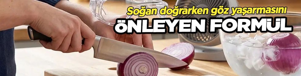 Sakın kesip atmayın: Soğan doğrarken göz yaşarmasını durduran birkaç küp buz... Bunu yapacaksınız...