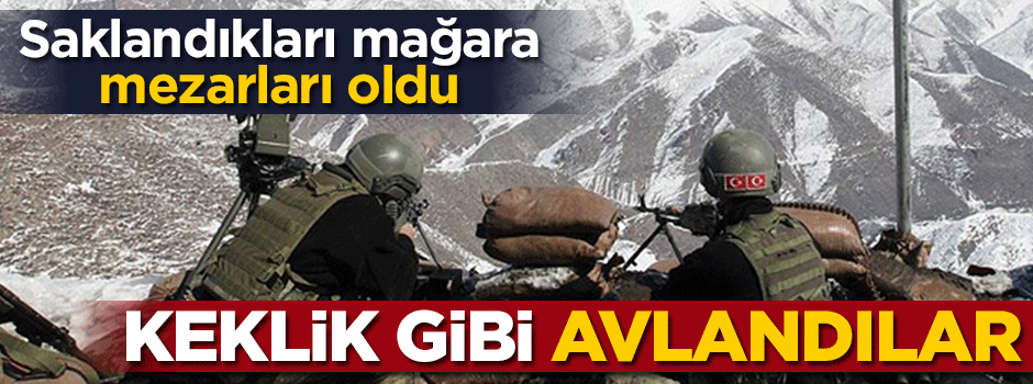 Saklandıkları mağara mezarları oldu!
