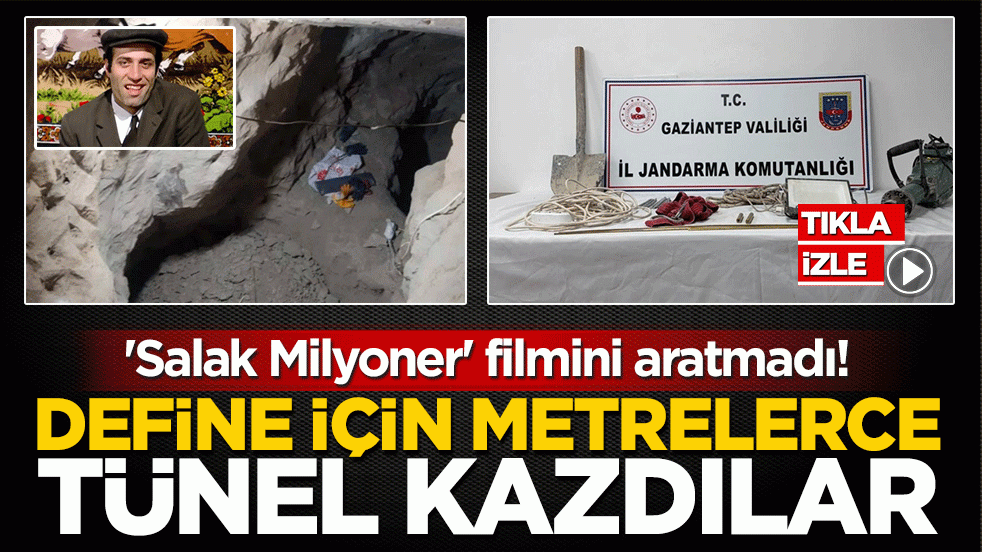 'Salak Milyoner' filmini aratmadı! Define için metrelerce tünel kazdılar