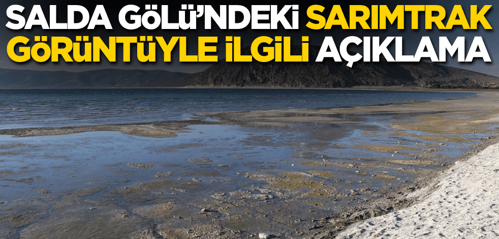 Salda Gölü'ndeki sarımtırak görüntü ile ilgili açıklama