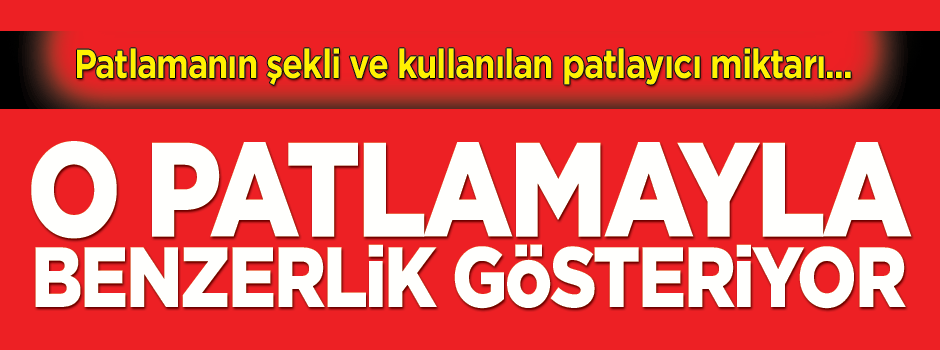 Saldırı güçlendirilmiş TNT patlayıcılarıyla gerçekleştirildi