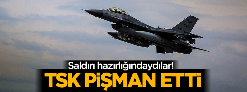 Saldırı hazırlığındaydılar! TSK pişman etti