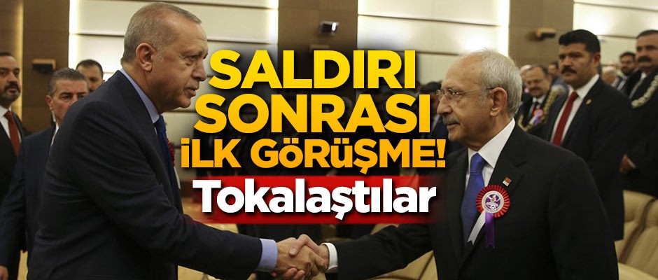 Saldırı sonrası ilk görüşme! Tokalaştılar