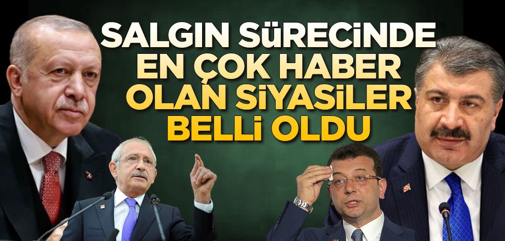 Salgın sürecinde en çok haber olan siyasiler belli oldu