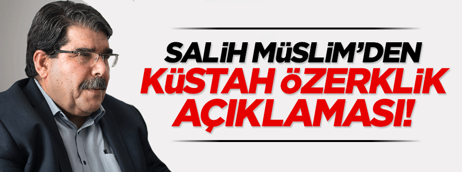 Salih Müslim'den 'özerk bölge' açıklaması