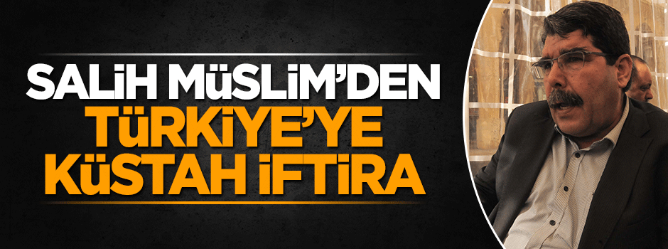 Salih Müslim'den Türkiye'ye küstah iftira