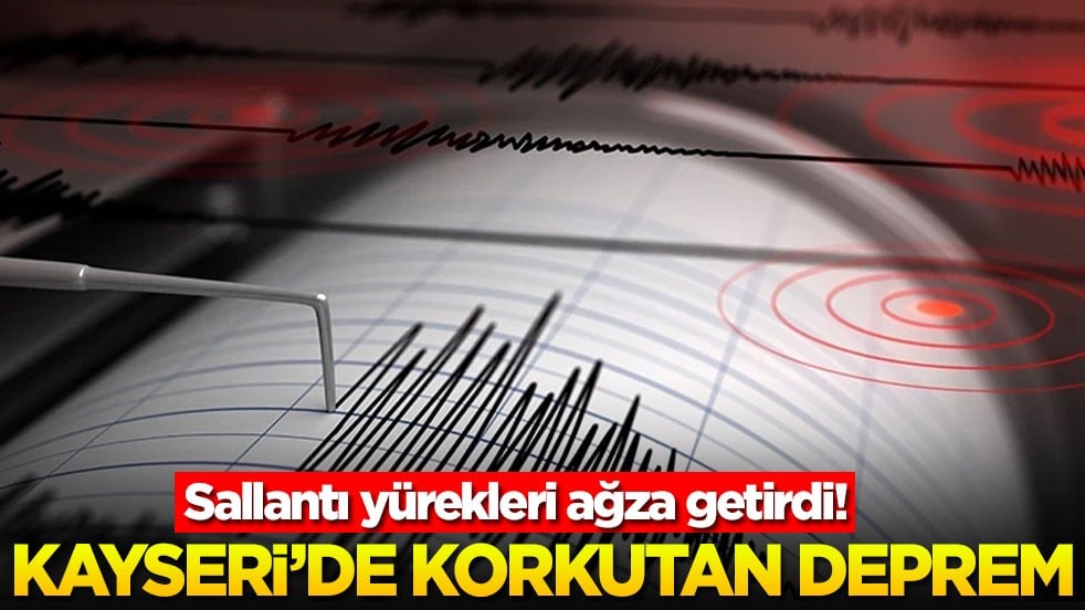 Kayseri'de 4.1 büyüklüğünde deprem