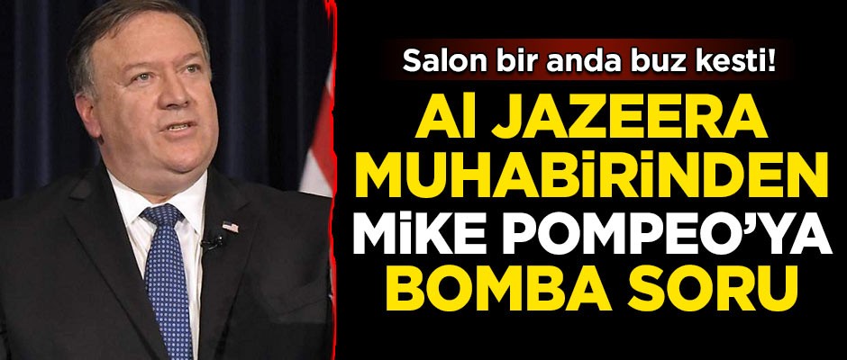 Salon bir anda buz kesti! ABD Dışişleri Bakan Pompeo'ya bomba soru