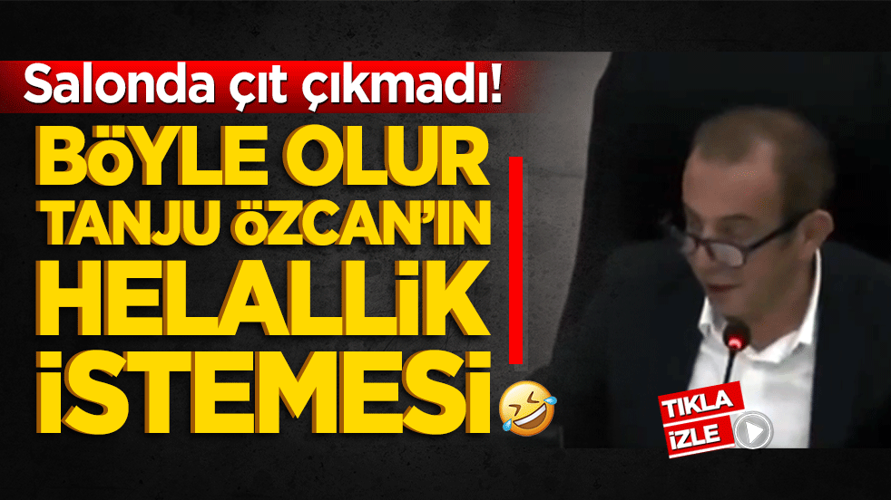 Salonda çıt çıkmadı! Böyle olur Tanju Özcan’ın helallik istemesi