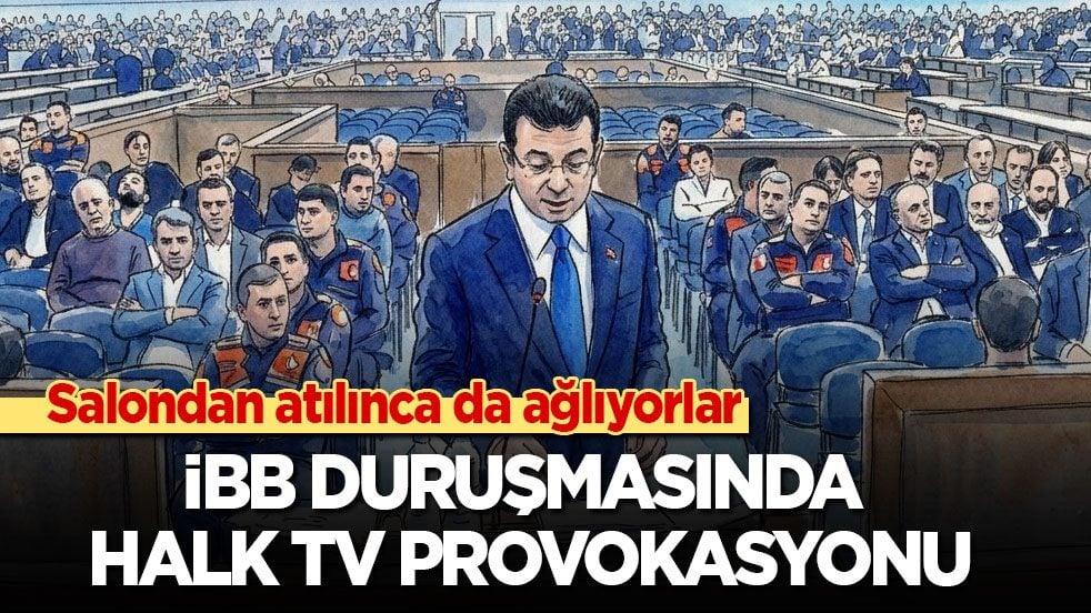 Salondan atılınca da ağlıyorlar: İBB duruşmasında Halk TV provokasyonu