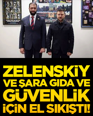Zelenskiy ve Şara gıda ve güvenlik için el sıkıştı!