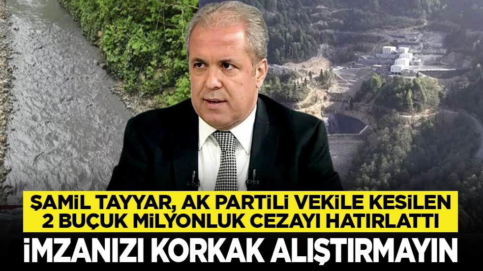 Şamil Tayyar, AK Partili vekile kesilen 2 buçuk milyonluk cezayı hatırlattı: İmzanızı korkak alıştırmayın