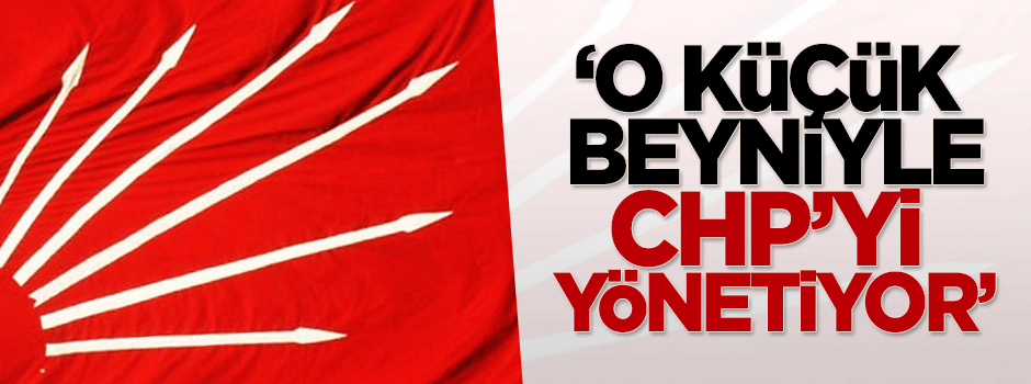 Şamil Tayyar: O küçük beyniyle CHP'yi yönetiyor