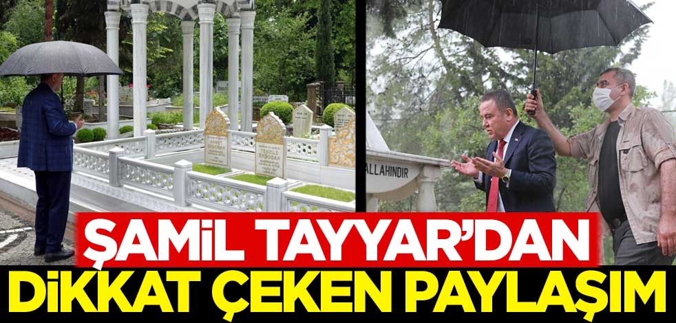 Şamil Tayyar paylaştı! İşte iki farklı kabir ziyareti