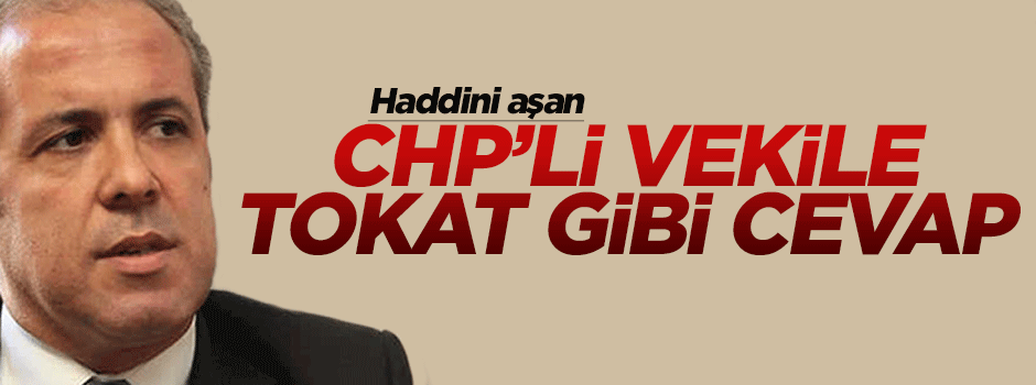 Şamil Tayyar'dan CHP'li vekile tokat gibi cevap