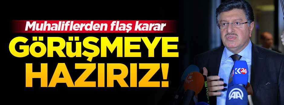 'Şam'la doğrudan görüşmeye hazırız!'