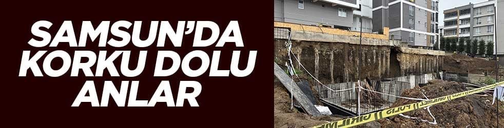 Samsun'da korku dolu anlar! 5 katlı bina tahliye edildi