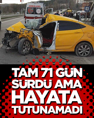 Samsun'da üst geçit direğine çarpan genç sürücüden acı haber! Tam 71 gün sürdü ama hayata tutunamadı!