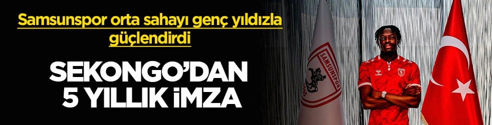 Samsunspor orta sahayı genç yıldızla güçlendirdi! Antoine Sekongo’dan 5 yıllık imza