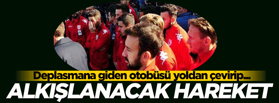 Samsunspor'dan alkışlanacak hareket! Otobüsü çevirip şehit cenazesine...