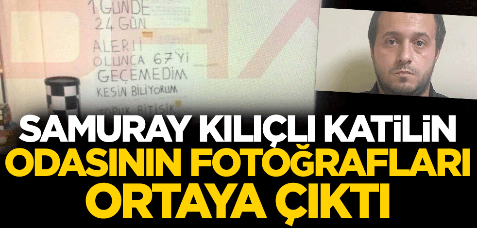Samuray kılıçlı katilin odasının fotoğrafları ortaya çıktı