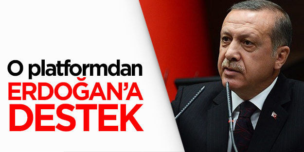 Sanat platformundan Başbakan Erdoğan'a destek