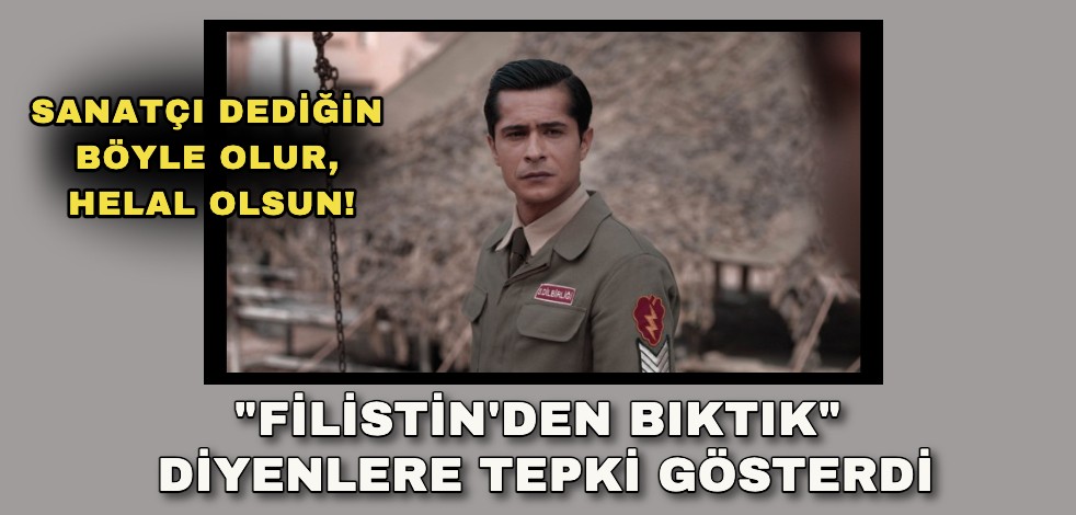 Sanatçı dediğin böyle olur, helal olsun! "Filistin'den bıktık" diyenlere tepki gösterdi