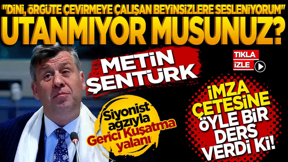 Sanatçı Metin Şentürk'ten imza çetesine ders: 
