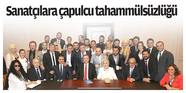 Sanatçılara çapulcu tahammülsüzlüğü