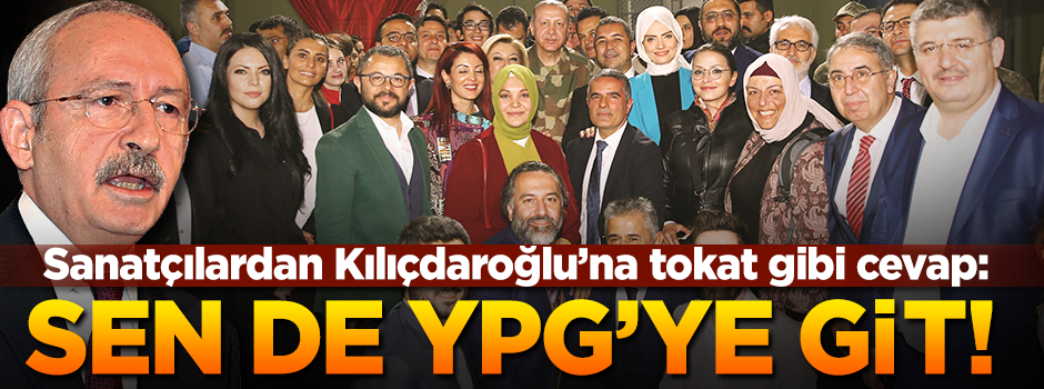 Sanatçılardan ağzı bozuk KK'ya tokat gibi cevap: Sen de YPG'ye git!