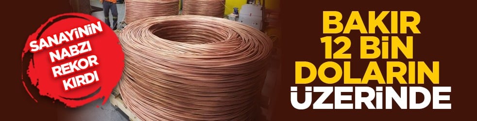 Sanayinin nabzı rekor kırdı: Bakır 12 bin doların üzerinde
