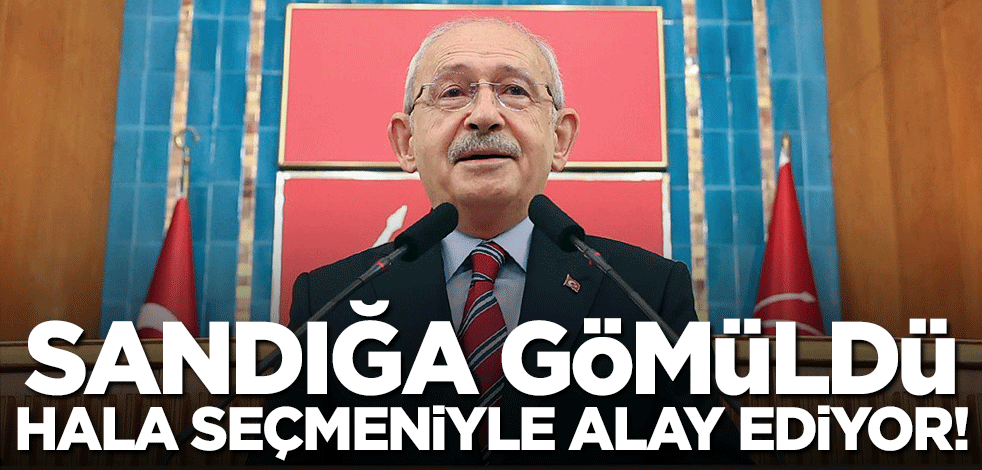 Sandığa gömüldü hala seçmeni ile alay ediyor!