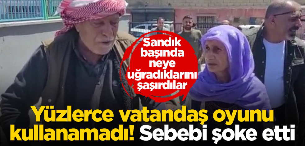 Sandık başında neye uğradıklarını şaşırdılar! Yüzlerce vatandaş oyunu kullanamadı! Sebebi şoke etti