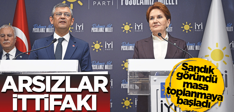 Sandık göründü masa toplanmaya başladı! Arsızlar ittifakı