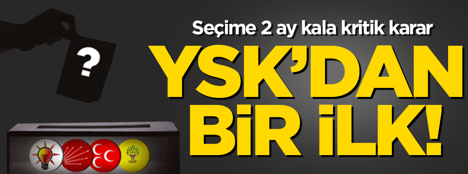 Sandık kurulunda başkanlar kurayla belirlenecek