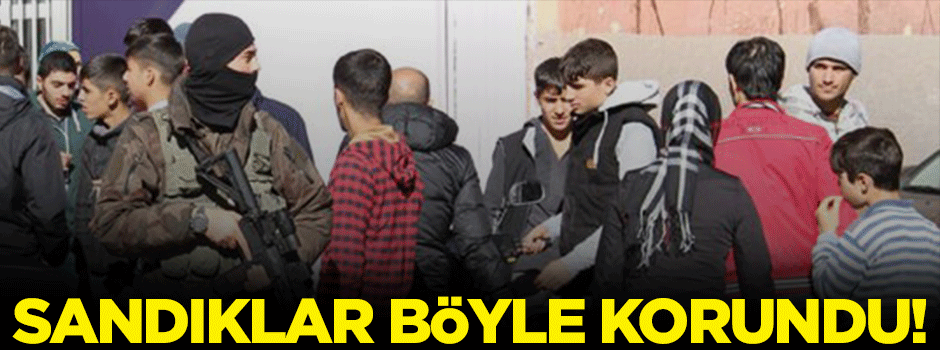 Sandıkları PKK'dan böyle korudular!