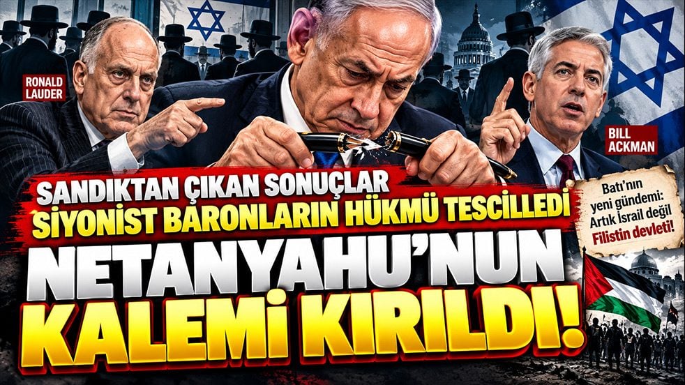 Sandıktan çıkan sonuçlar siyonist baronların hükmünü tescilledi! Netanyahu'nun kalemi kırıldı